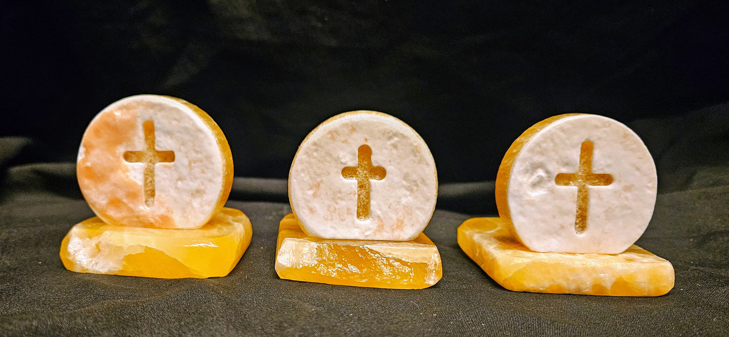 Coin Cross with Tea Light