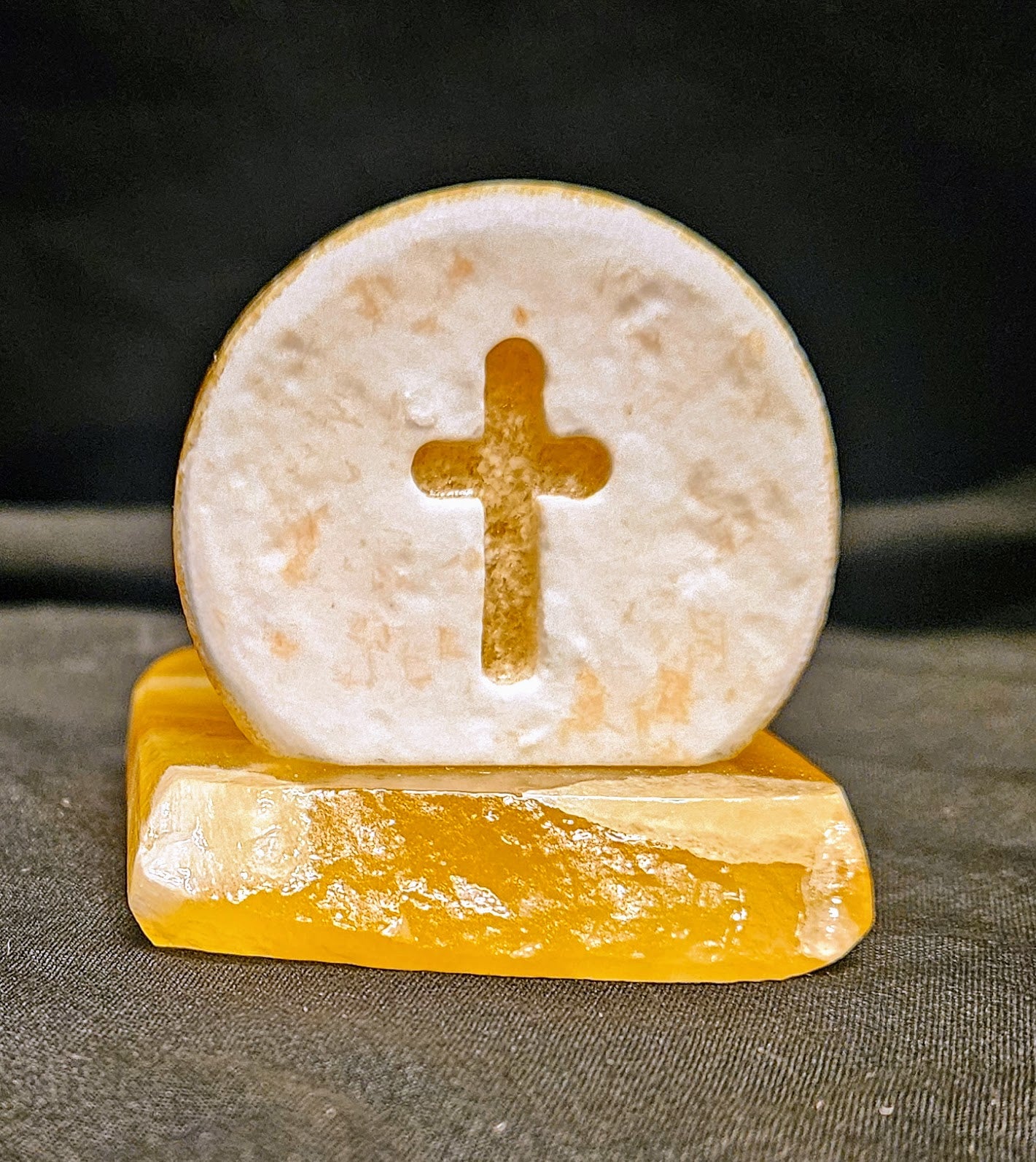 Coin Cross with Tea Light
